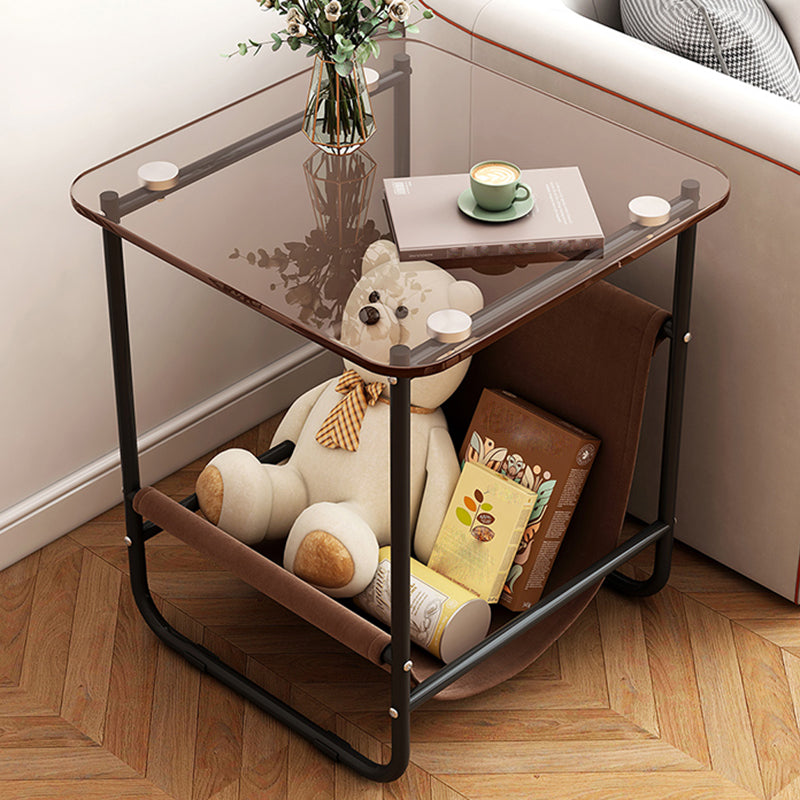 Contemporary Side Table Metal Accent Side Table for Living Room