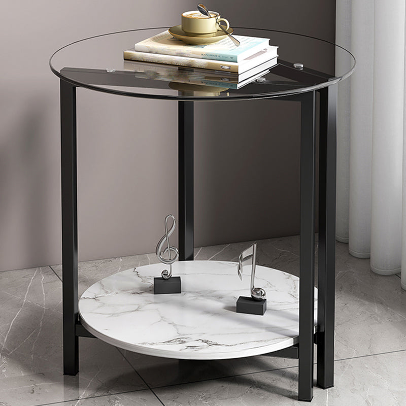 Contemporary Side Table Metal Accent Side Table for Living Room