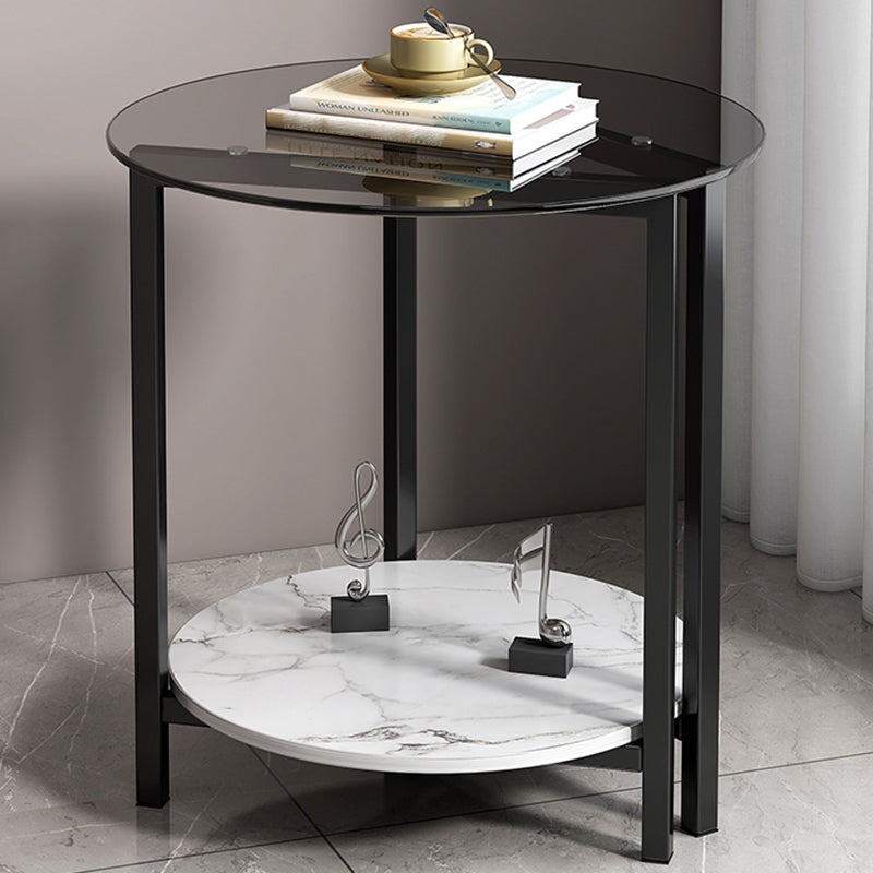 Contemporary Side Table Metal Accent Side Table for Living Room