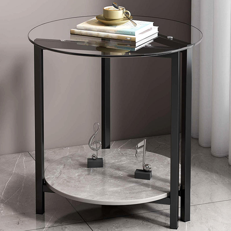 Contemporary Side Table Metal Accent Side Table for Living Room