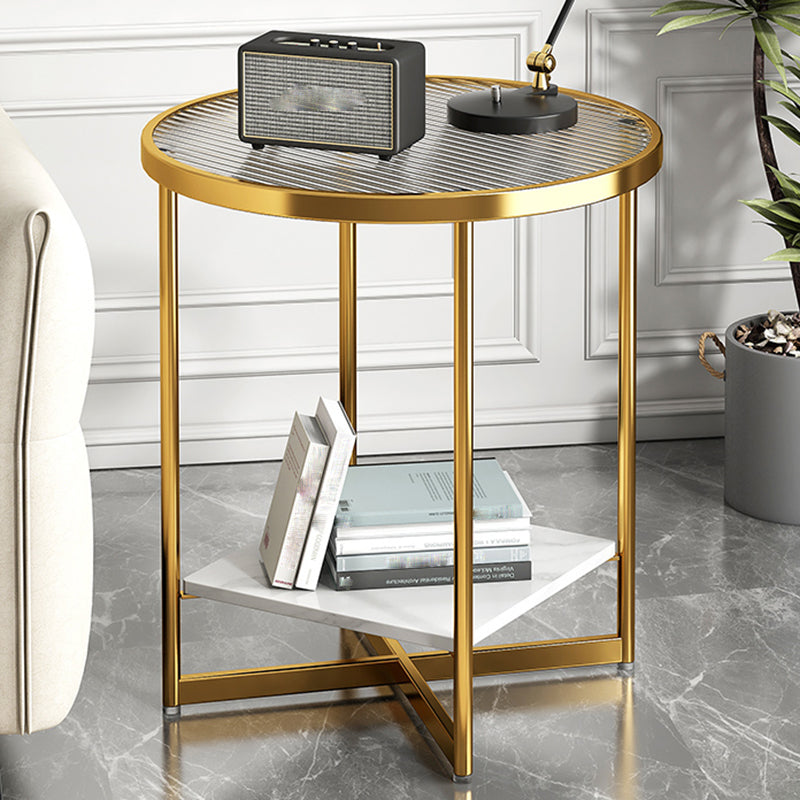 Contemporary Side Table Metal Accent Side Table for Living Room