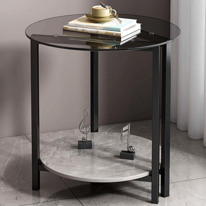 Contemporary Side Table Metal Accent Side Table for Living Room