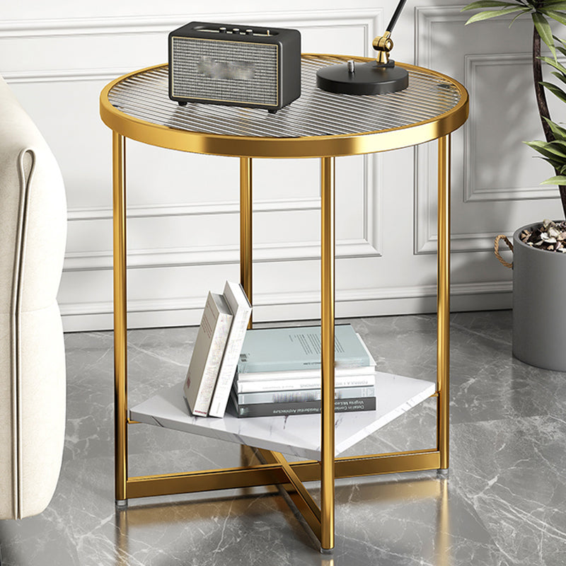 Contemporary Side Table Metal Accent Side Table for Living Room