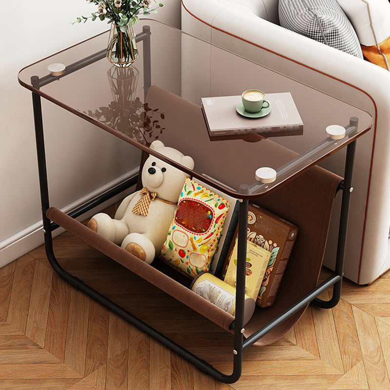 Contemporary Side Table Metal Accent Side Table for Living Room