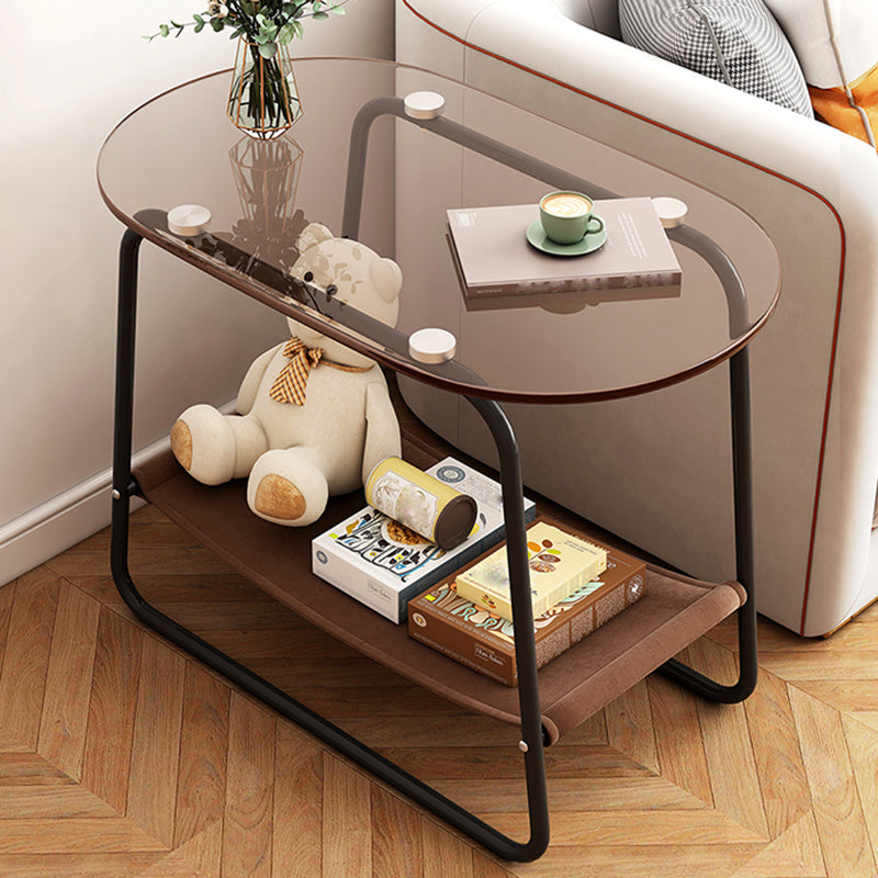 Contemporary Side Table Metal Accent Side Table for Living Room