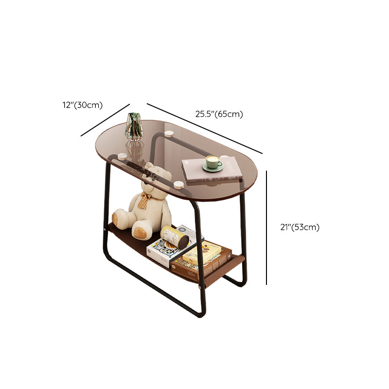 Contemporary Side Table Metal Accent Side Table for Living Room