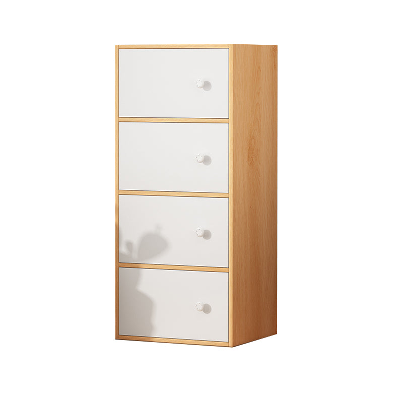 Contemporary Rectangle Storage Cabinet Manufactured Wood Accent Cabinet with Doors