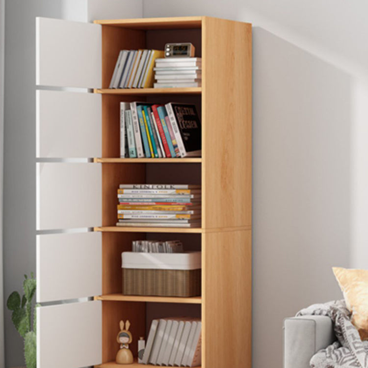 Contemporary Rectangle Storage Cabinet Manufactured Wood Accent Cabinet with Doors