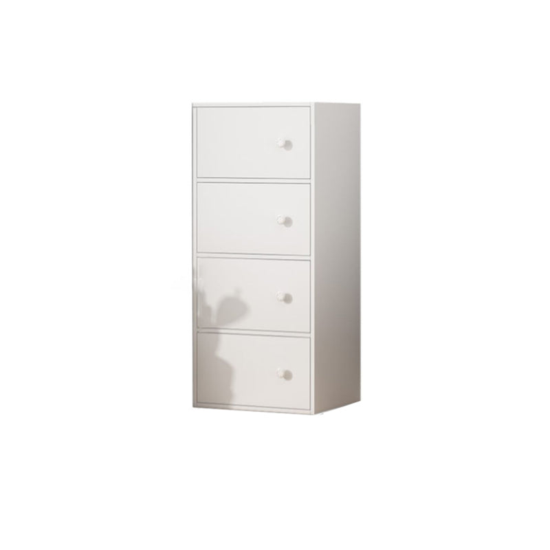 Contemporary Rectangle Storage Cabinet Manufactured Wood Accent Cabinet with Doors