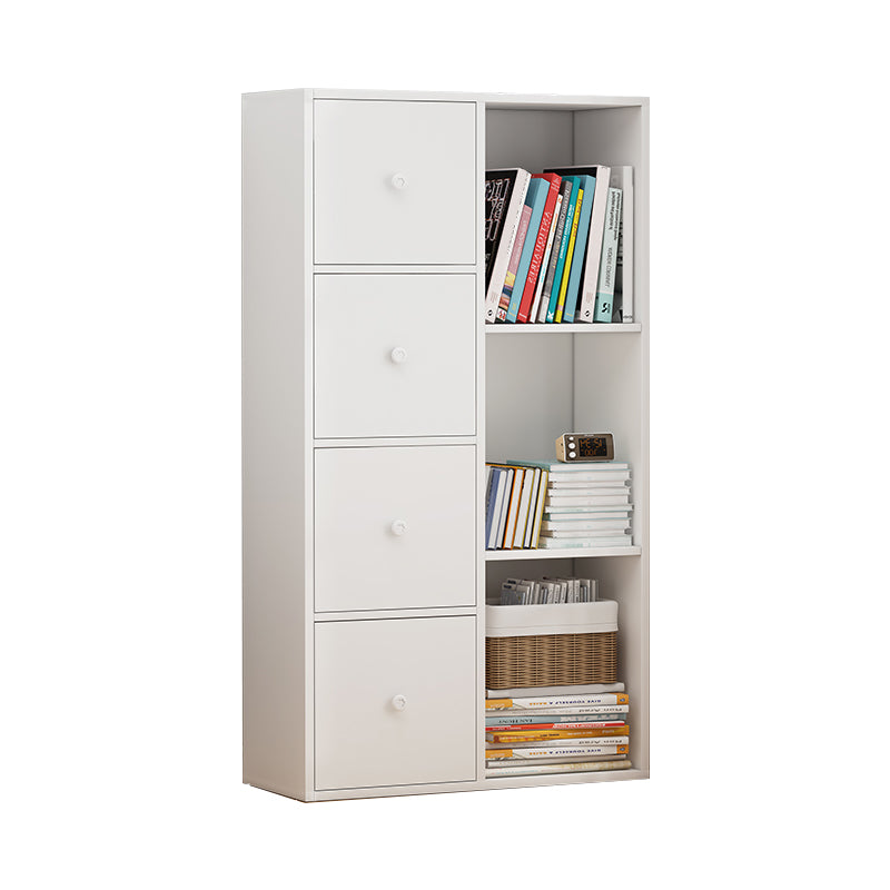 Contemporary Rectangle Storage Cabinet Manufactured Wood Accent Cabinet with Doors