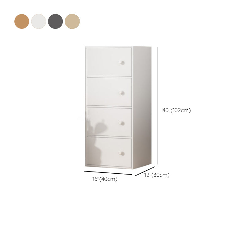 Contemporary Rectangle Storage Cabinet Manufactured Wood Accent Cabinet with Doors