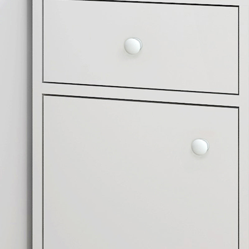 Contemporary 1 Door Accent Cabinet Corner Straight Legs Storage Cabinet