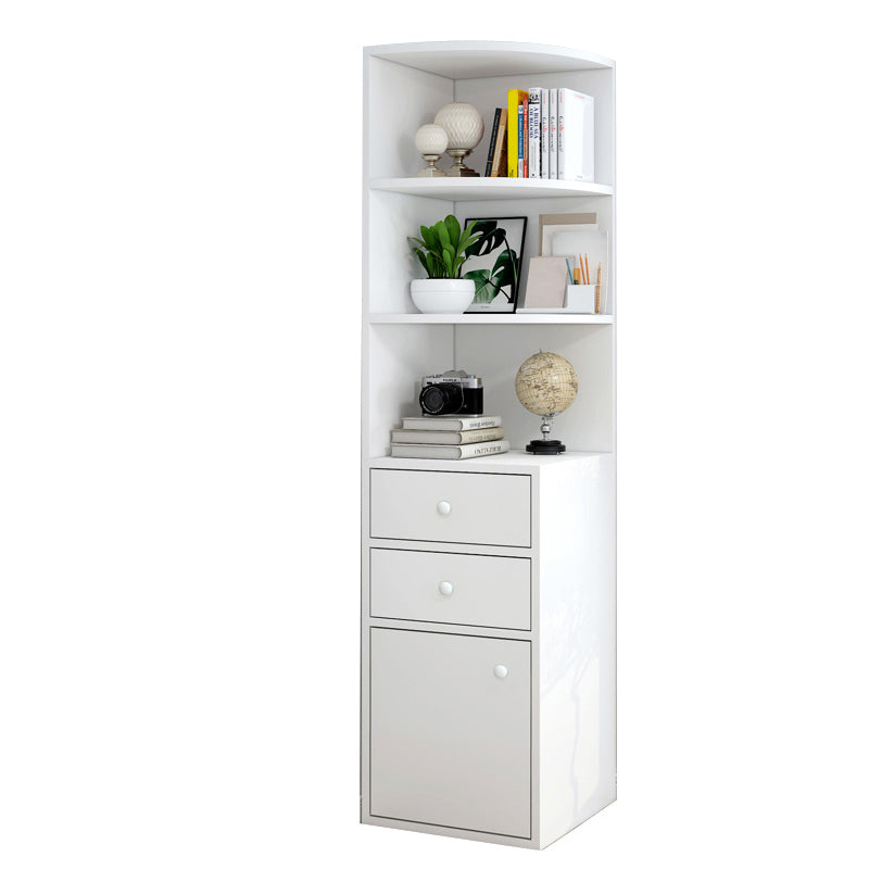 Contemporary 1 Door Accent Cabinet Corner Straight Legs Storage Cabinet