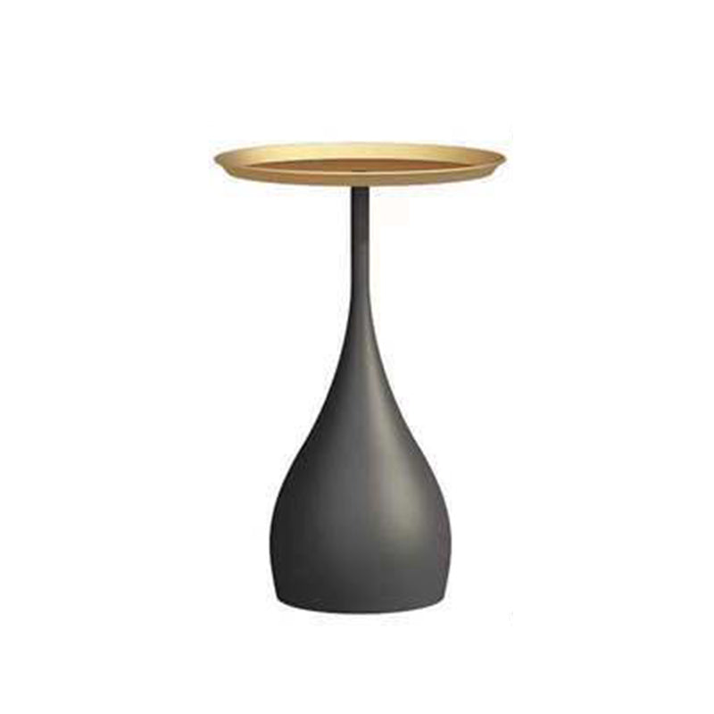 Tray Top Round Side End Table Pedestal End Table for Living Room