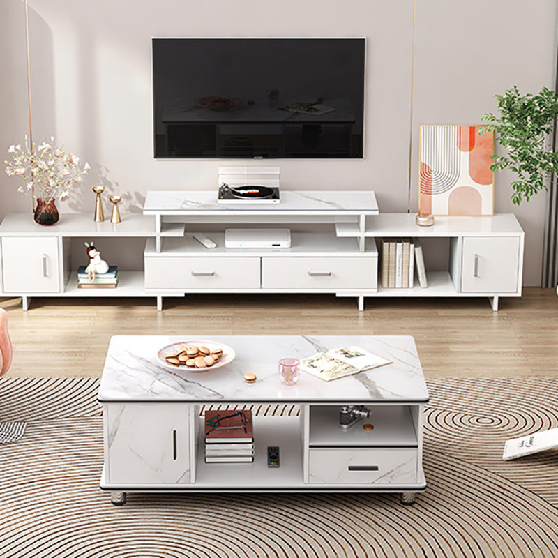 Artificial Wood Coffee or End Table Rectangular Coffee Table with Storage