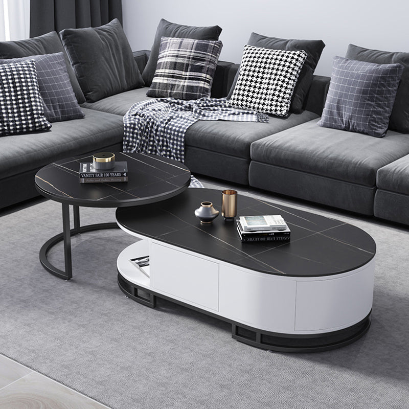 No Distressing Glam Side Table Living Room End Table with 3 Drawers