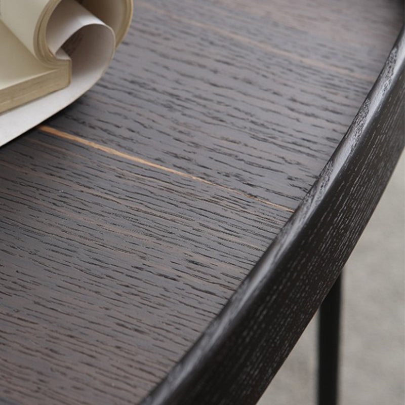 Modern Solid Wood End Table Cross Legs Corner Table for Living Room