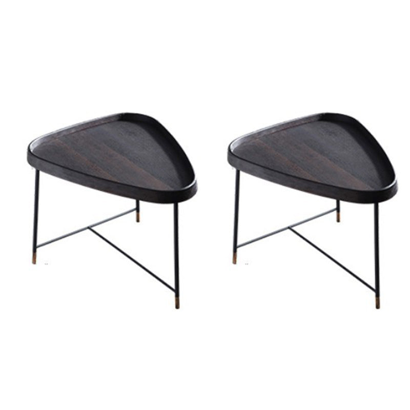 Modern Solid Wood End Table Cross Legs Corner Table for Living Room