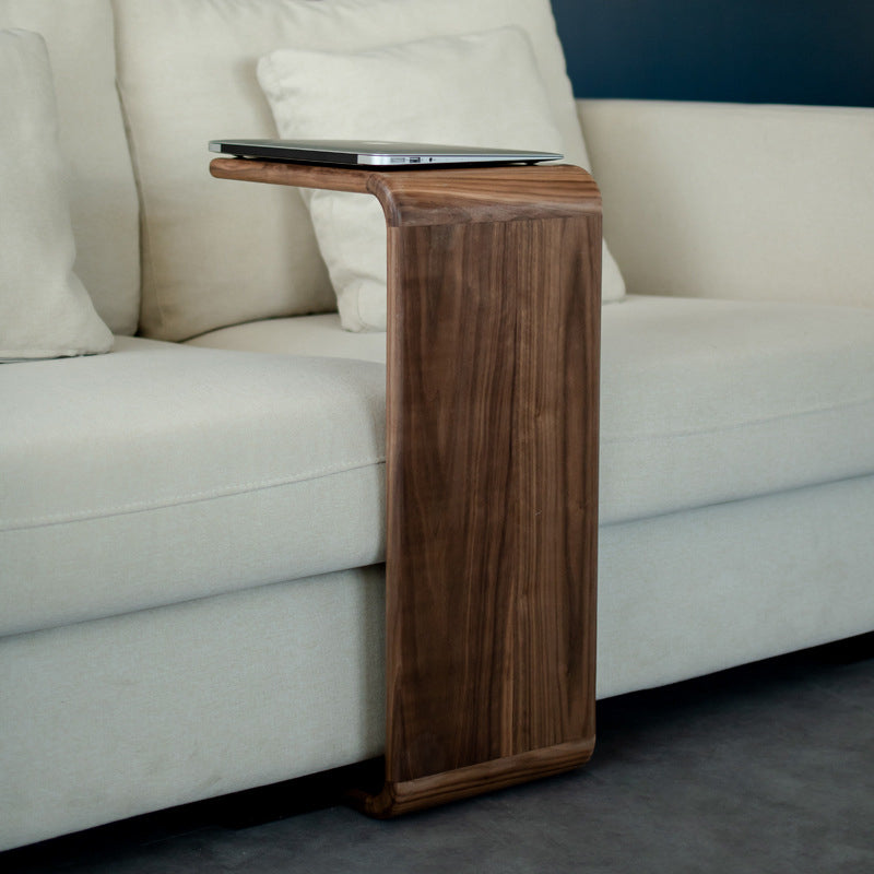 Solid Wood End Table Rectangular Corner Table for Living Room