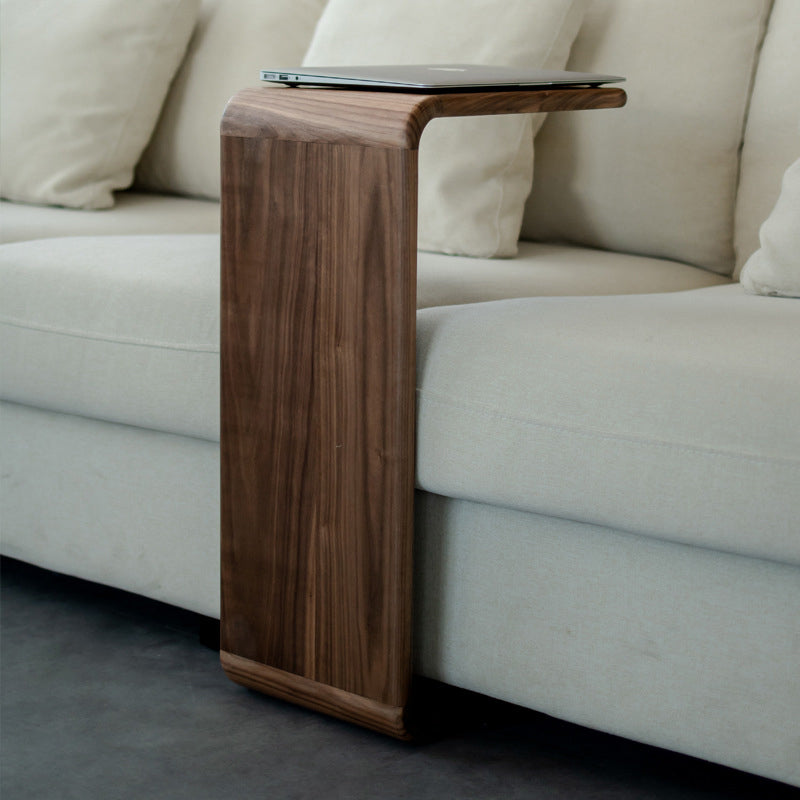 Solid Wood End Table Rectangular Corner Table for Living Room