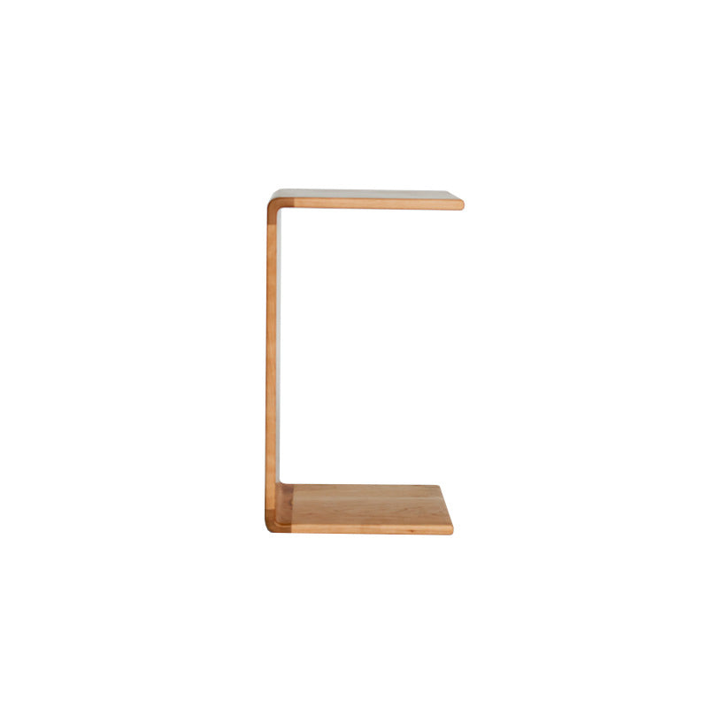Solid Wood End Table Rectangular Corner Table for Living Room