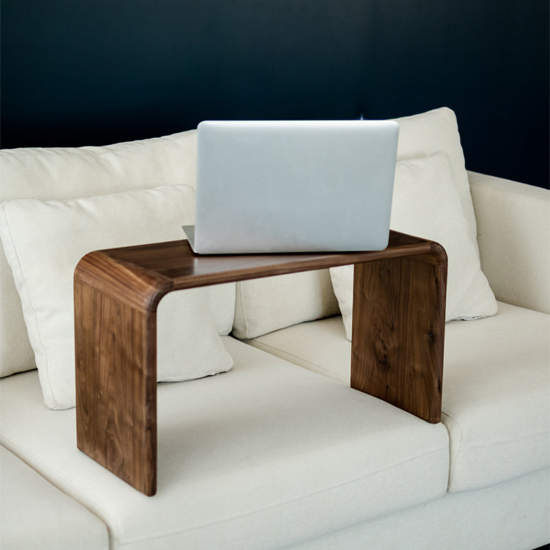 Solid Wood End Table Rectangular Corner Table for Living Room