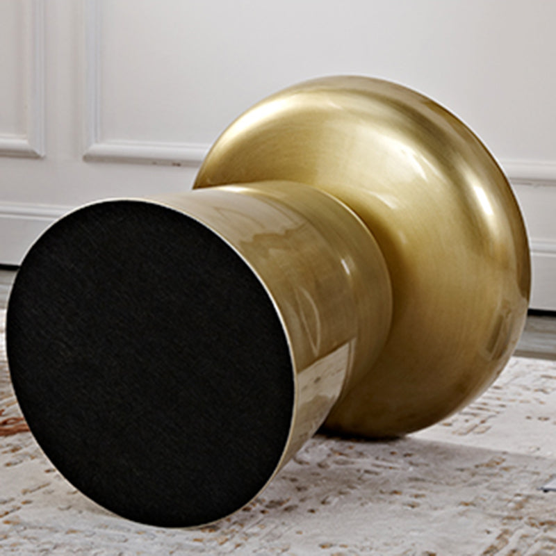 Mid-Century Metal Round End Table Pedestal Sofa Corner Table