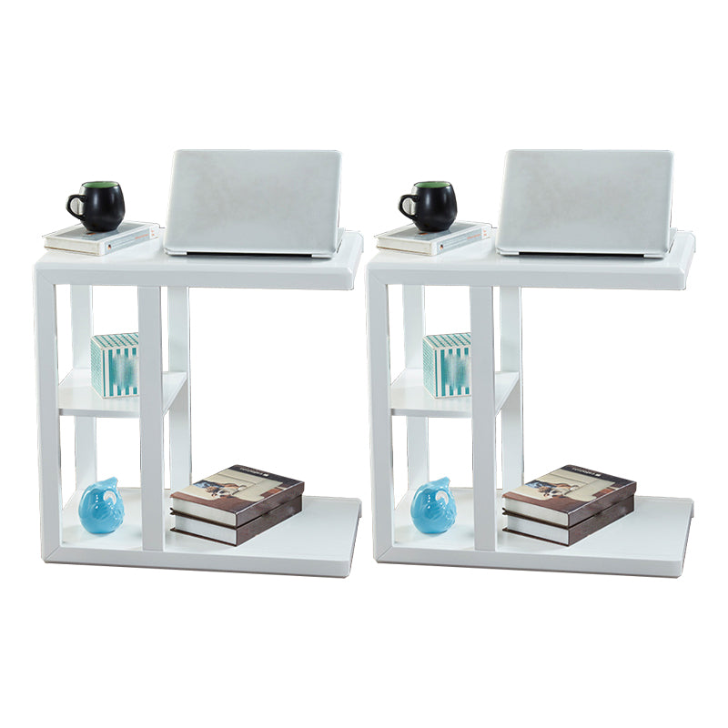 Modern Solid Wood End Table Rectangular Corner Table for Living Room
