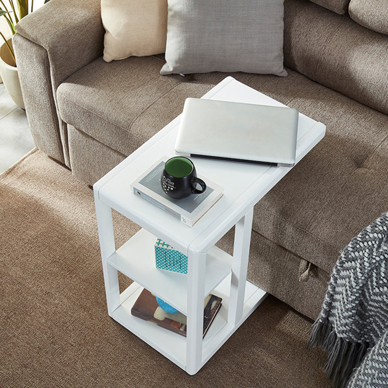 Modern Solid Wood End Table Rectangular Corner Table for Living Room