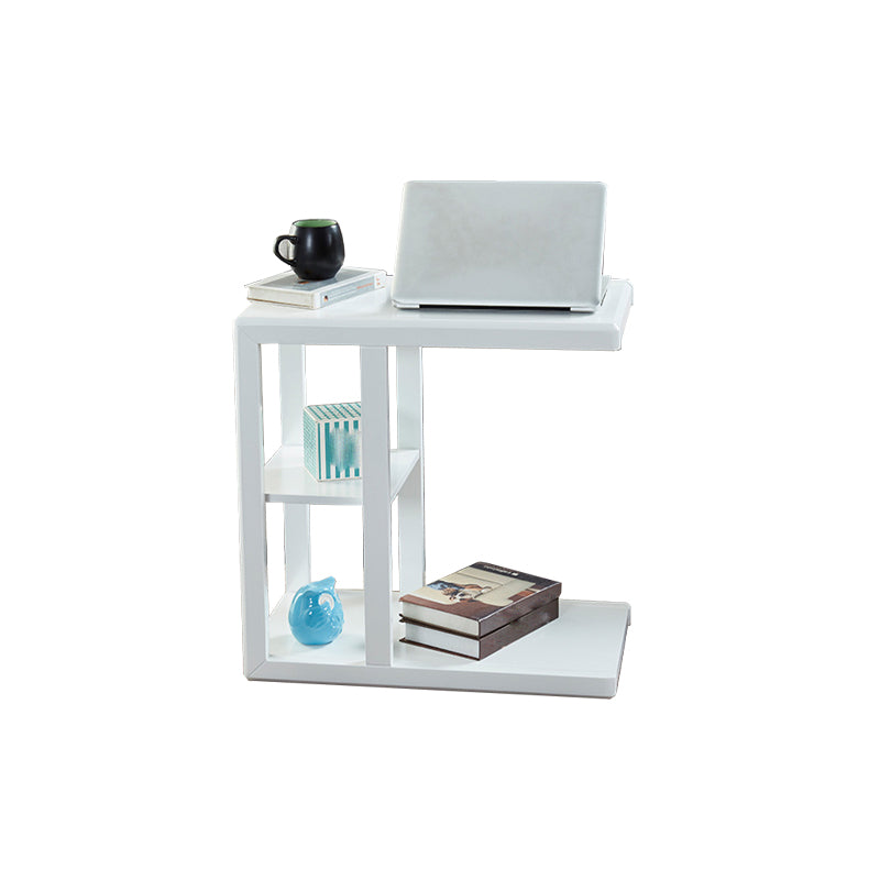 Modern Solid Wood End Table Rectangular Corner Table for Living Room