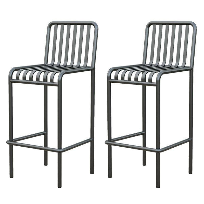 Modern Outdoor Bar Height Set 1/2/3/4 Pcs Metal Matte Finish Bar Set