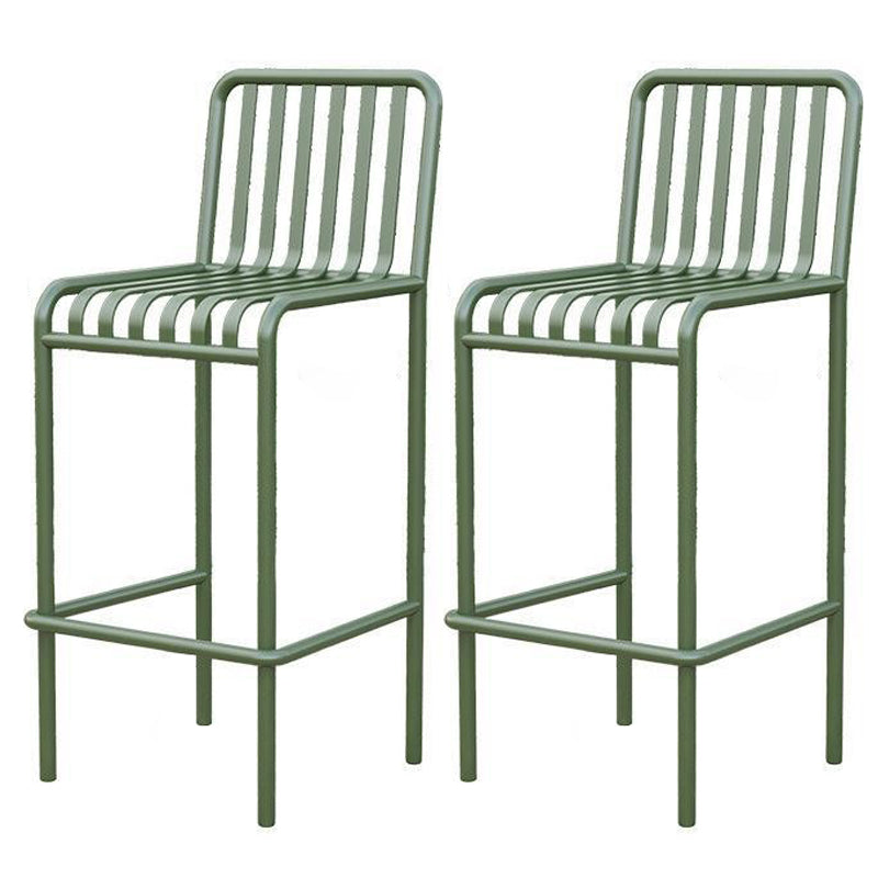 Modern Outdoor Bar Height Set 1/2/3/4 Pcs Metal Matte Finish Bar Set