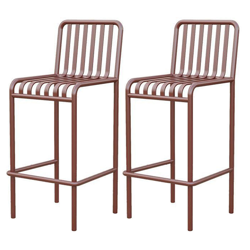 Modern Outdoor Bar Height Set 1/2/3/4 Pcs Metal Matte Finish Bar Set