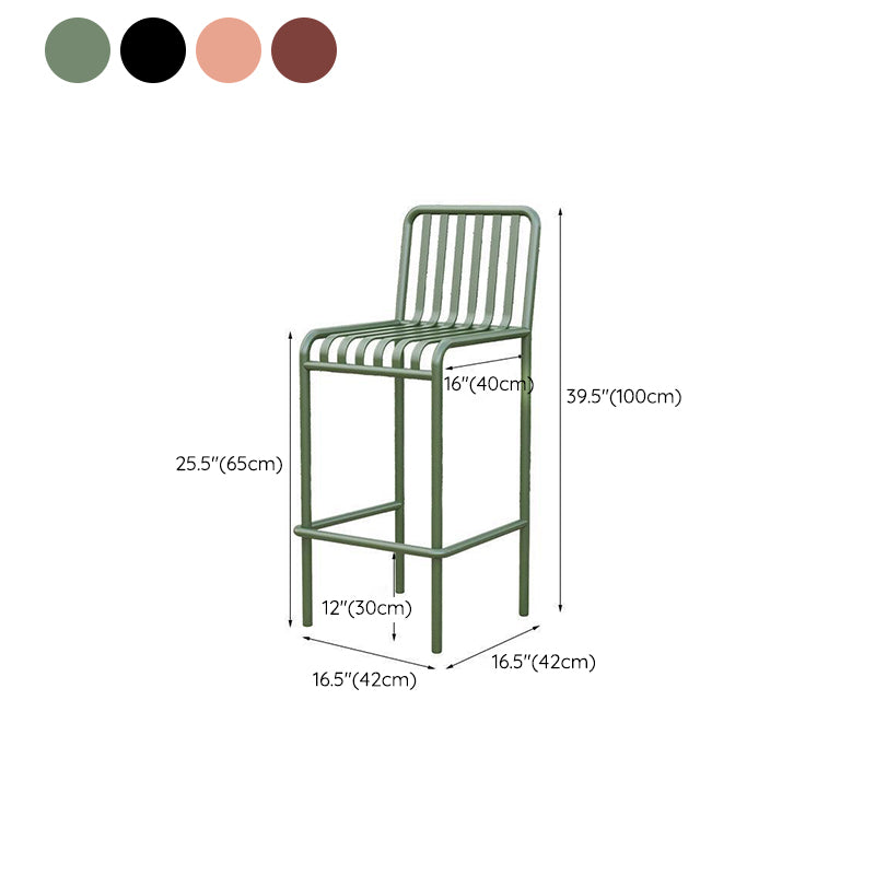 Modern Outdoor Bar Height Set 1/2/3/4 Pcs Metal Matte Finish Bar Set