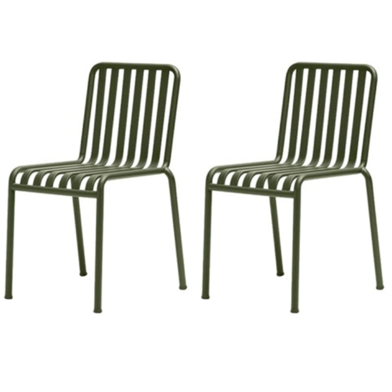 1/2/3/4 Pcs Metal Bistro Set for Small Places Contemporary Green Bistro Table Set