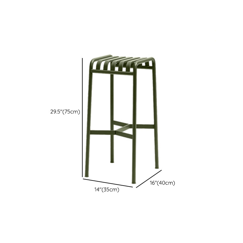 1/2/3/4 Pcs Metal Bistro Set for Small Places Contemporary Green Bistro Table Set