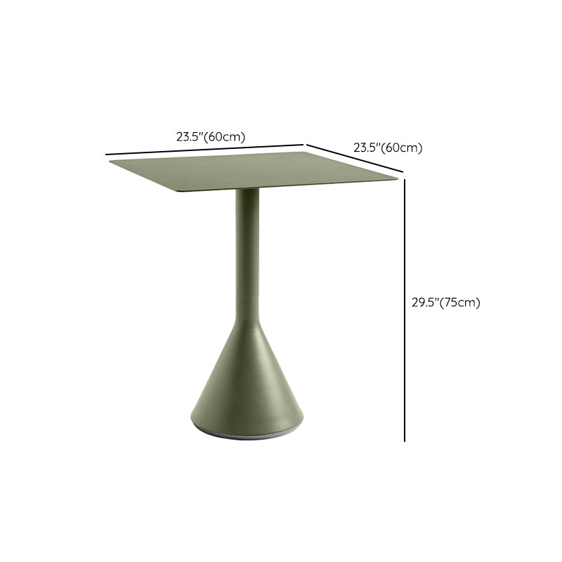 1/2/3/4 Pcs Metal Bistro Set for Small Places Contemporary Green Bistro Table Set