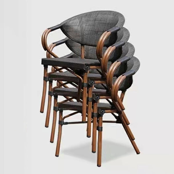 1/4/5 Pcs Rattan Dining Set Glass Top Modern Dining Table Set