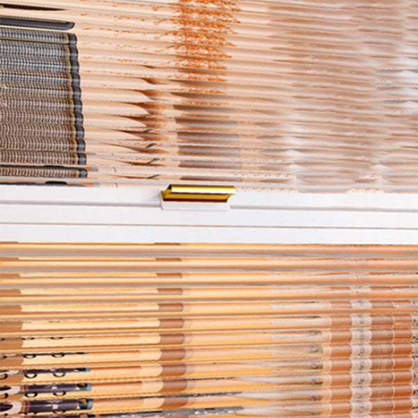 Closed Back Steel Bookcase Standard Glam Bookshelf with Doors