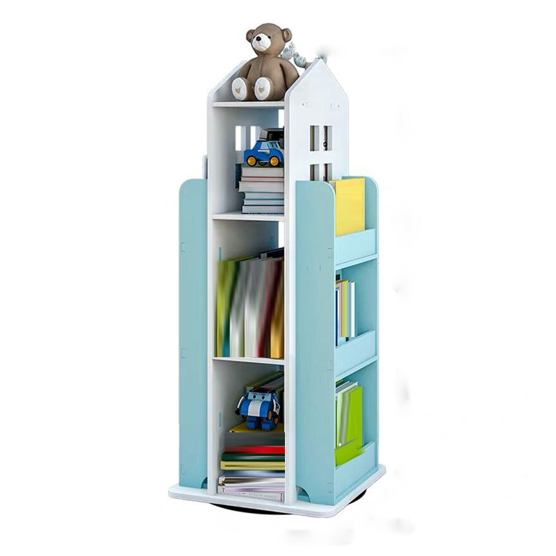 Engineered Wood Modern Bookcase Closed Back Standard Bookshelf