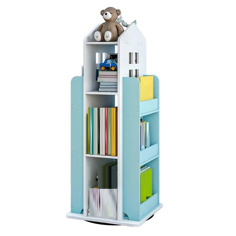 Engineered Wood Modern Bookcase Closed Back Standard Bookshelf