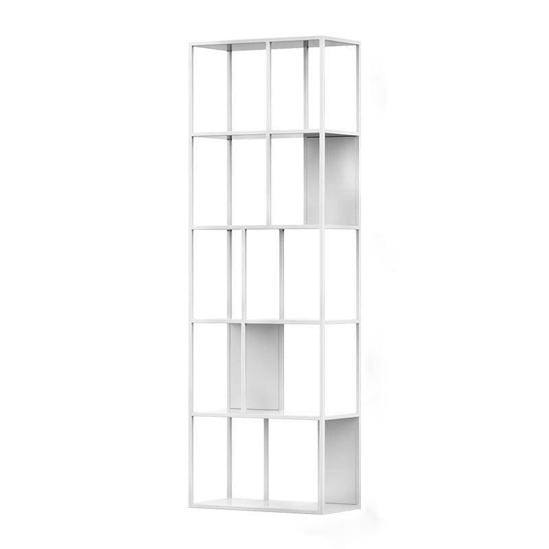 Metal Shelves Included Bookshelf Etagere Open Back Modern Bookcase