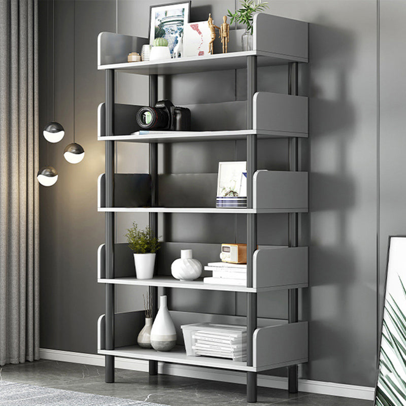 Engineered Wood Standard Bookshelf Open Back Bookcase with Shelves