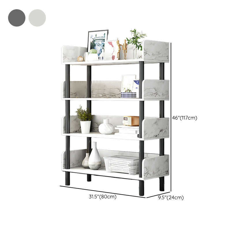 Engineered Wood Standard Bookshelf Open Back Bookcase with Shelves