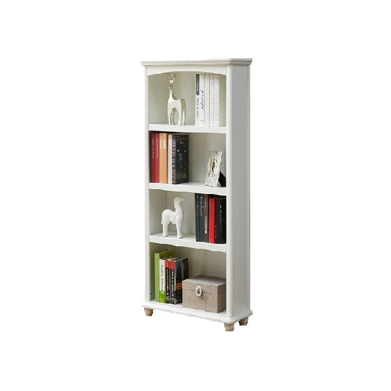 Contemporary Closed Back Bookshelf Standard Wooden Bookcase with Shelves
