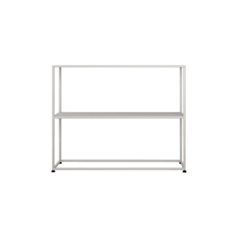 Metal Etagere Bookshelf Contemporary Open Back Bookcase with Shelves
