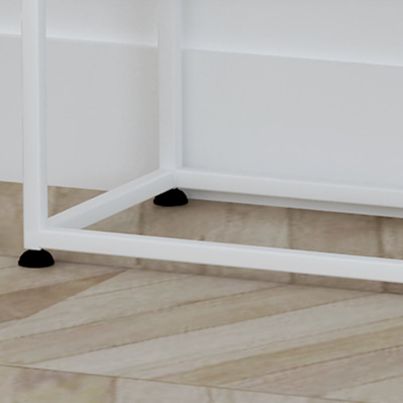 Metal Etagere Bookshelf Contemporary Open Back Bookcase with Shelves