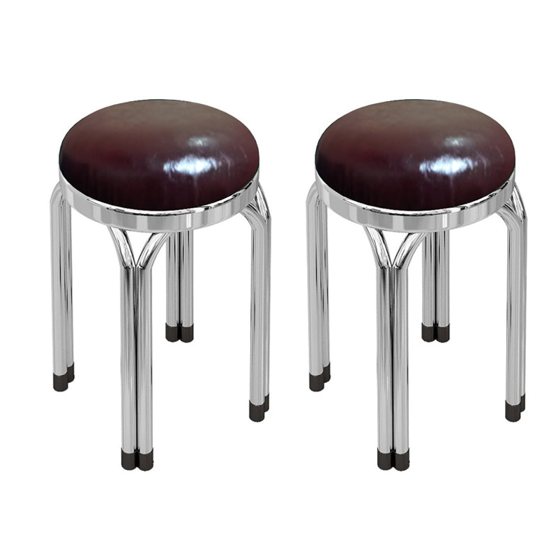 Round Modern Standard Leather Water Resistant Standard for Drawing Room