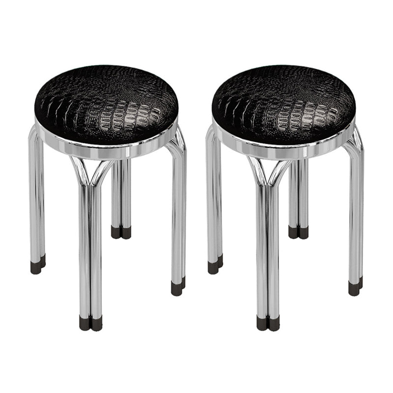 Round Modern Standard Leather Water Resistant Standard for Drawing Room