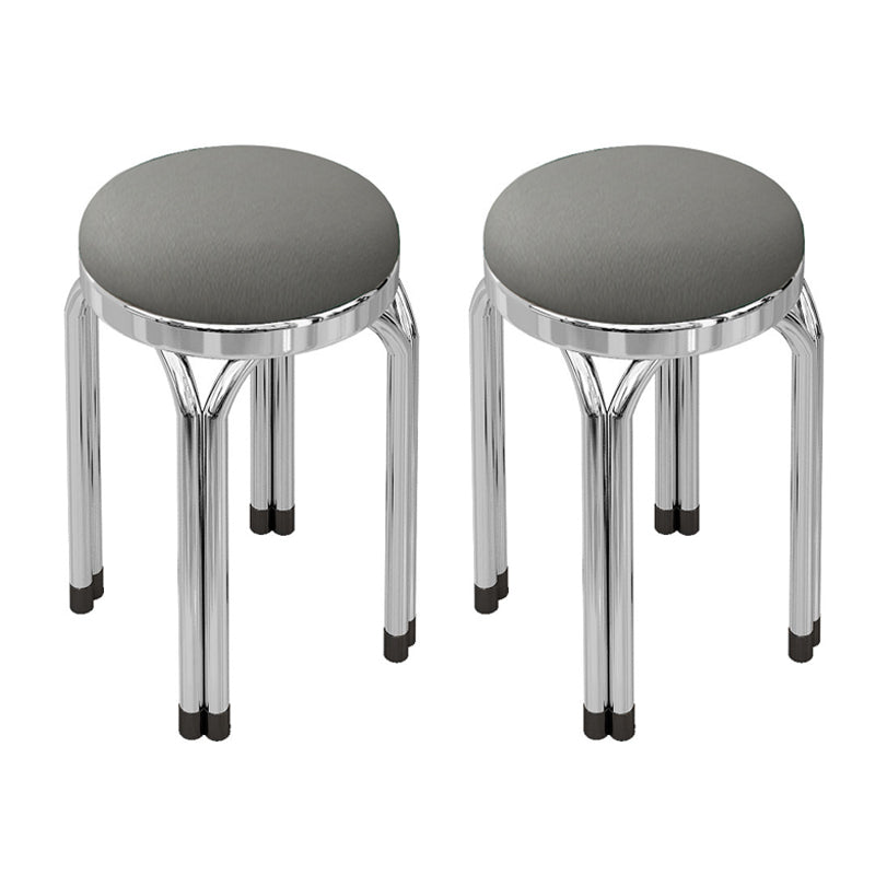 Round Modern Standard Leather Water Resistant Standard for Drawing Room